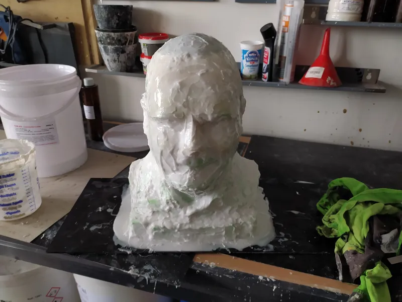 Silikonová forma pro odlití busty