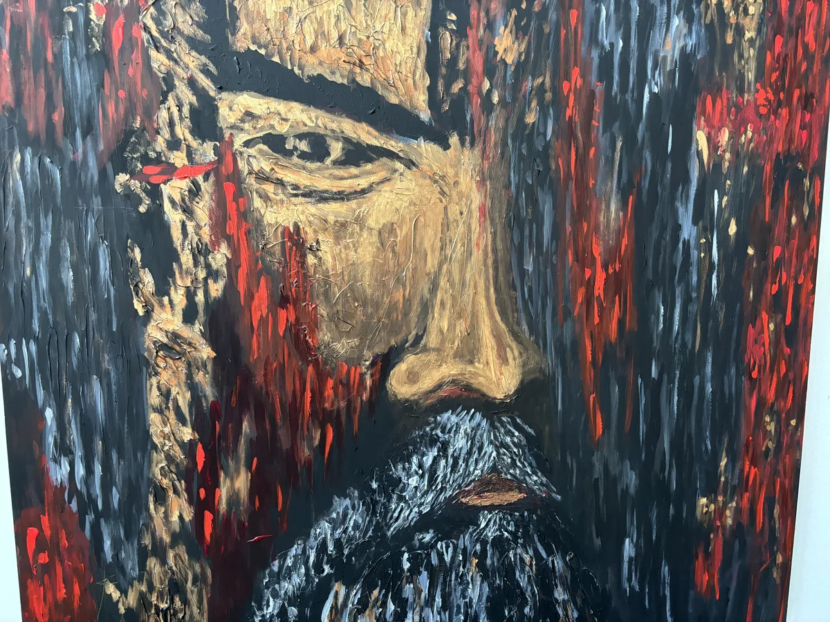 Beyond detail — originální obraz, textura impasto zblízka