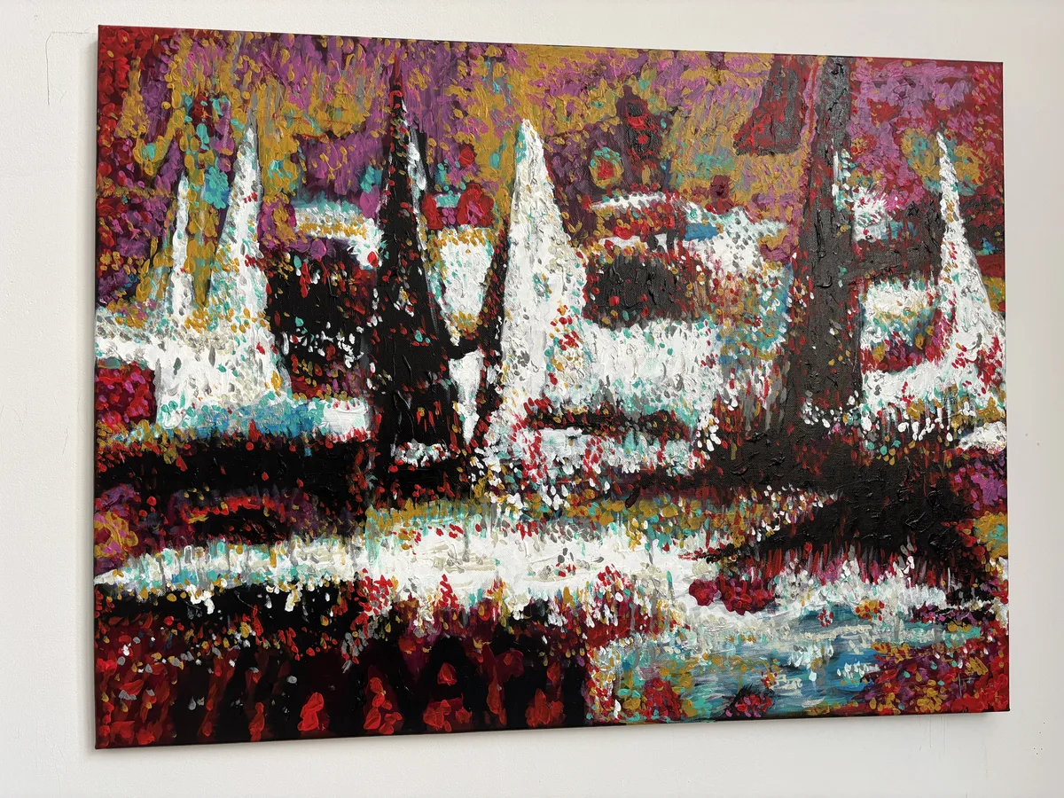 Genesis — originální obraz na zakázku, akryl na plátně