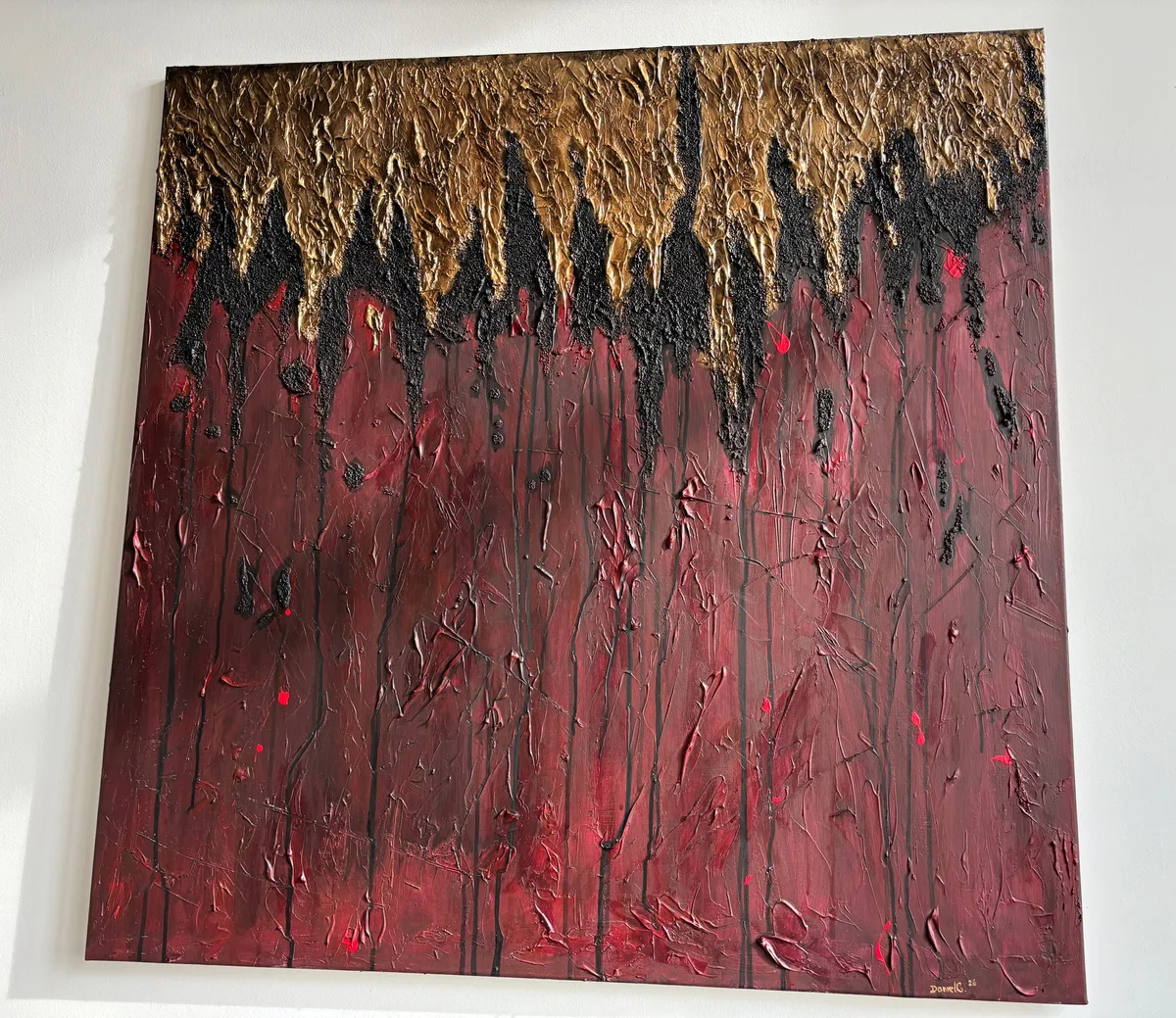 Hory Mrtvol — originální obraz na zakázku, akryl, impasto